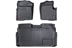 Ford F-150 Floor Mats - Front + Rear - Rough Country - 2 Ret Hook - '11-'14 Ford F-150 Floor Mats - Front + Rear - Rough Country - 2 Ret Hook - '11-'14